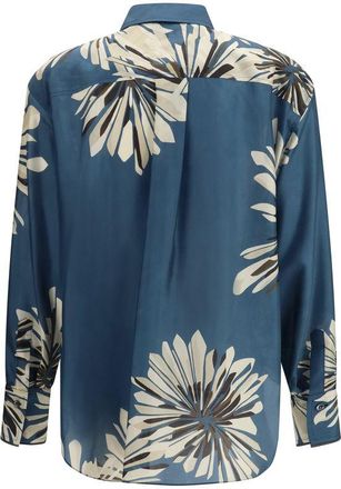 Brunello Cucinelli Womens Multicolor Silk Shirt