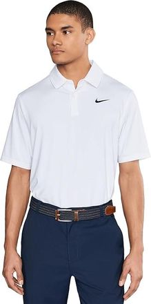 Nike Dri-FIT Good Polo Short Sleeve Solid Mens Clothing White/Black : 2XL, Elastane/Polyester