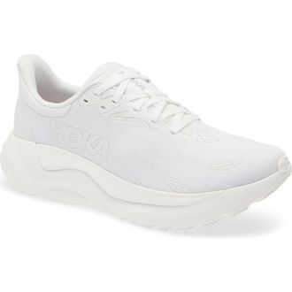 Hoka One One Arahi 8 Stability Running Shoe in White /White at Nordstrom, Size 6