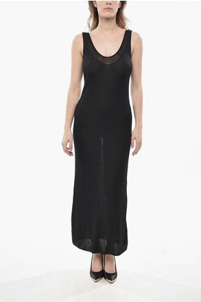 Calvin Klein Fitted Ribbed Maxi Dress size Xs