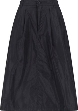 Aspesi Black Technical Midi Skirt