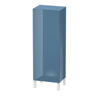 Duravit Armario Semi Alto Duravit L-cube, Anchura 500mm, Profundidad 363mm, 1 Puerta, Bisagra A La Derecha, Color: Laca De Alto Brillo Stone Blue - Lc1179r474