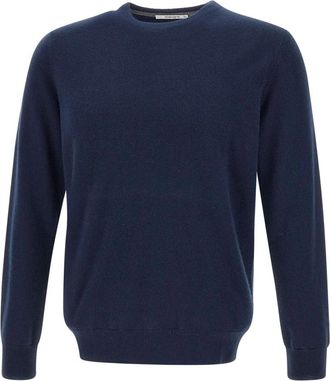 KANGRA Trui met ronde hals - Heren - Ronde hals truien - Blauw - 4XL - Wol - Truien & Vesten