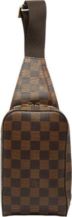 Louis Vuitton Brown Pvc Leather Sling Bag (Pre-Owned)