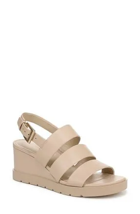 Vince Rochel Slingback Platform Wedge Sandal in Birch Sand at Nordstrom Rack, Size 9.5