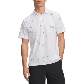Under Armour UA ArmourDry Performance Golf Polo in White at Nordstrom, Size Xx-Large