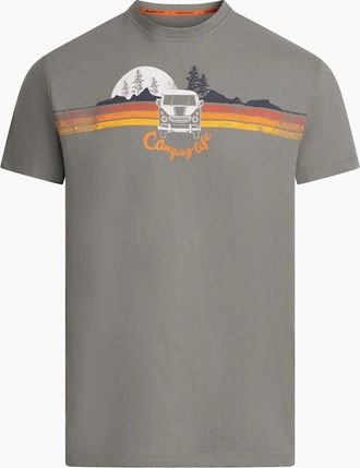 Trespass Mens Trespass Mens Cromer II Printed Casual T-Shirt - Grey - Size: 42