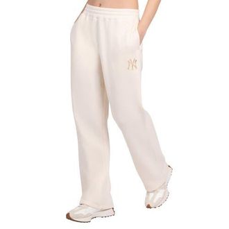 Starter Womens Starter Cream New York Yankees Pastel High Waisted Fleece Pants at Nordstrom, Size Medium