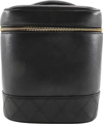 Chanel Pre-owned Leather chanel-bags - Dames - Vintage Handtas - Zwart - ONE Size - Leer - Vintage