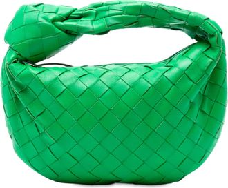 Bottega Veneta Pre-owned Womens Mini Nappa Intrecciato Jodie - Lime Green Leather - One Size