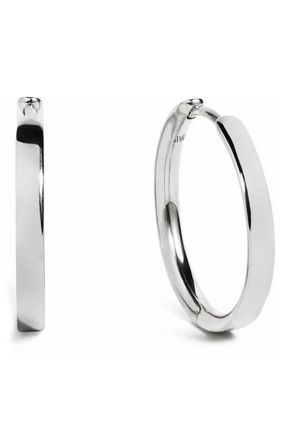 Monica Vinader Essential Small Hoop Earrings in Sterling Silver at Nordstrom