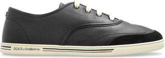 Dolce & Gabbana Leren sportschoenen - Heren - Sneakers - Zwart - 39 EU - Leer - Schoenen