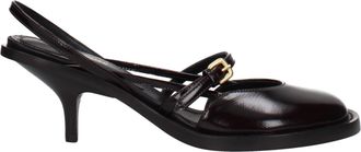 Dries Van Noten Bruine Leren Platform Sandalen