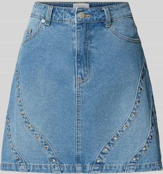 Vero Moda Jeansrock mit Nieten Modell CLIO in Jeansblau, Gr&ouml;&szlig;e 34