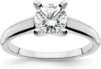 Diamond2Deal 14k Gold Lab Grown Diamond Wedding Band Ring 1/2Ct Clarity- VS Color- G-H