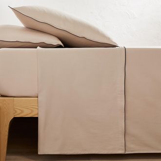 La Redoute Interieurs Plat laken in gewassen satijnkatoen, Victor, effen