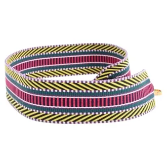 Herm&egrave;s Pre-owned Accessories, female, Multicolor, Size: ONE SIZE Pre-owned Sangle 50 Bag Strap - Multicolor Canvas
