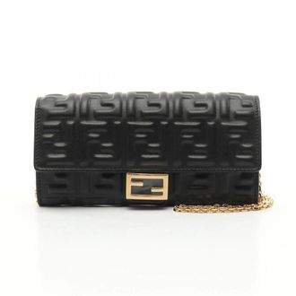 Fendi Dames, Accessoires, Zwart, Maat: ONE Size Leer