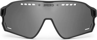 Briko Zwarte Halo Skibril - Heren - Zonnebrillen - Zwart - ONE Size - Accessoires