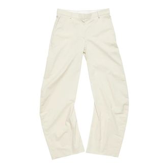 Acne Studios Wide Trousers, female, Beige, Size: XS Casual twill trousers