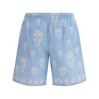 Alexander McQueen Hombre, Pantalones cortos, Azul, Talla: S