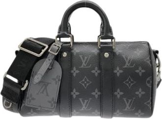 Louis Vuitton Pre-owned Monogram Eclipse Reverse Boston Bag - Heren - Vintage Mini Tas - Zwart - ONE Size - Vintage