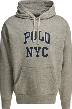 Polo Ralph Lauren Fleece Graphic Hoodie - Heren - Hoodies - Grijs - M - Katoen - Hoodies & sweatvesten