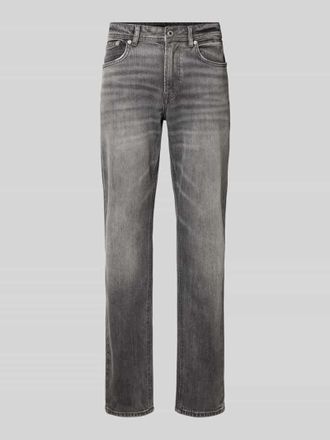 Pepe Jeans London Regular Fit Tapered Jeans aus Baumwoll-Mix Modell CASH in Dunkelgrau, Gr&ouml;&szlig;e 36/32