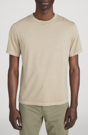 Frame Denim Short Sleeve Light Cotton Tee in Antique Beige at Nordstrom, Size Xx-Large
