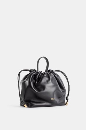 Chlo&eacute; Womens Icons Clutch Black Lambskin Nappa Leather