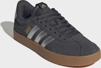 adidas Sneaker ADIDAS SPORTSWEAR VL COURT 3.0, Damen, Gr. 38,5, carbon, silber metallic, gold metallic, Leder, Synthetik, Schuhe Sneaker, inspiriert vom Desi