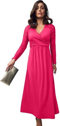 Jessica London Lace Sweetheart Dress in Pink Burst at Nordstrom, Size 28