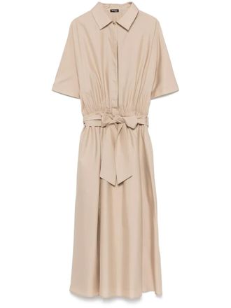 Kiton silk shirt dress - women - Silk - 42 - Neutrals