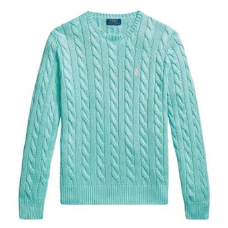 Polo Ralph Lauren Cotton Cable Crew Knit Sweater, Size Medium