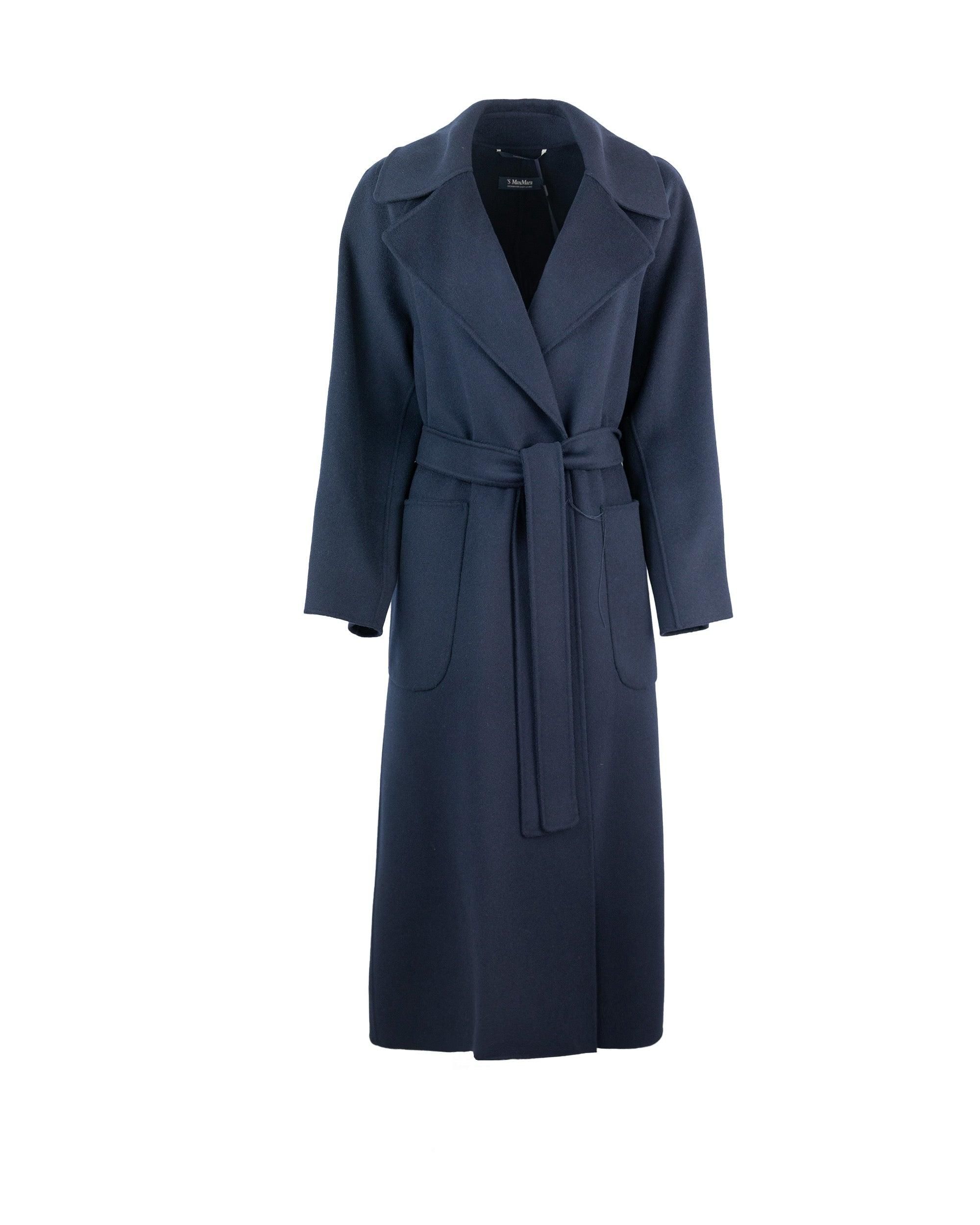 コート MAX MARA Dark Blue Wool Blend Jene Coat Coats Blue and light blue Woman | Max Mara