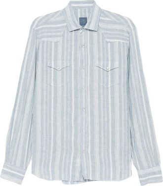 Barba Striped Flap-pockets Shirt