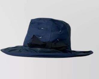 Maison Margiela hat wide brim decorative bow detail