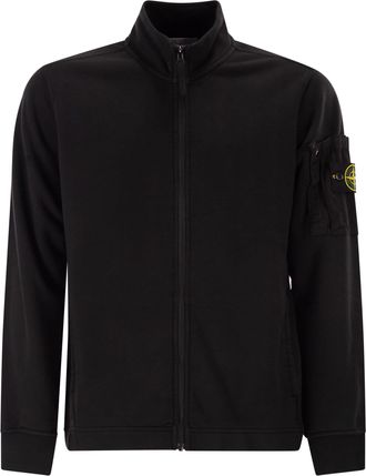 Stone Island Trainingsjacke in normaler Passform mit saisonaler Tasche