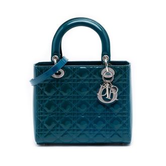 Dior Pre-owned Dior Medium Patent Cannage Lady Dior Ladies LSSNSHVWFXAWXLEW