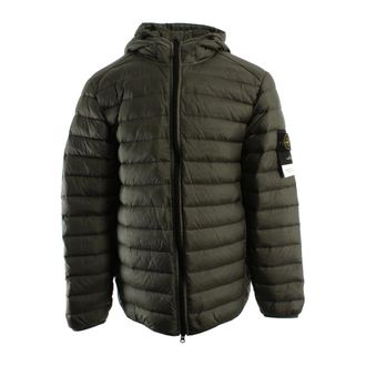 Stone Island Donsjassen - Heren - Winterjassen - Groen - 2XL - Leer - Jassen