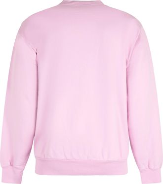 Local Authority Mens Crew-Neck Cotton Sweatshirt Pink Sweatshirts Sweater
