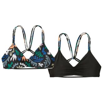 Patagonia Reversible Seaglass Bay Top Bikini-Top f&uuml;r Damen | schwarz