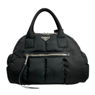 Prada Pre-owned Vintage Handbag - Dames - Vintage Handtas - Zwart - ONE Size - Nylon - Vintage