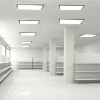 ETC Shop 10x led da incasso a pannello, soggiorno, faretti a soffitto, lampade a griglia in alluminio