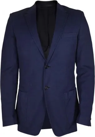 Prada Katoenen jas - Heren - Blazers - Blauw - 2XL - Katoen - Jassen