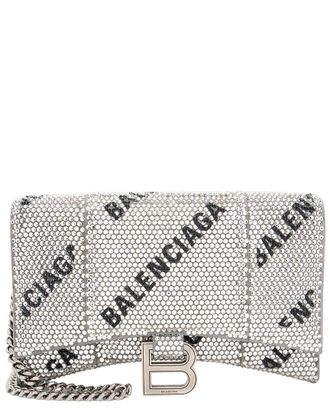 Balenciaga Crystal Logo Hourglass Chain Bag (Authentic Pre-Loved)