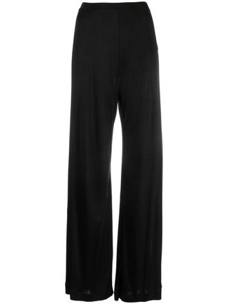 Diane Von F&uuml;rstenberg high-waisted palazzo pants - women - Viscose - L - Black