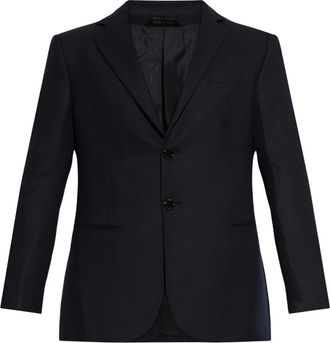 Giorgio Armani Cashmere Blazer - Heren - Business blazers - Blauw - XL - Leer - Kostuums