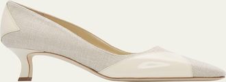 Manolo Blahnik 50mm Llobet Pointed-Toe Pumps