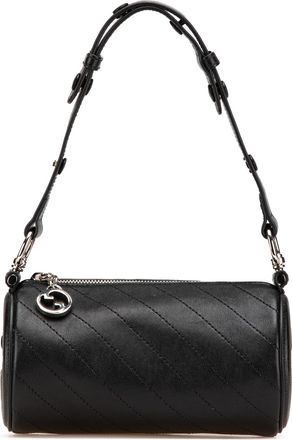 Gucci Pre-owned Womens Cylinder Leather Shoulder Bag - Black - One Size